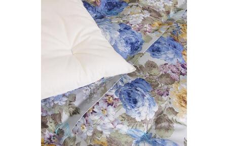 綿わた掛けふとん　シングルロング　ふとん職人の手作り掛けふとん　側生地：ブルー