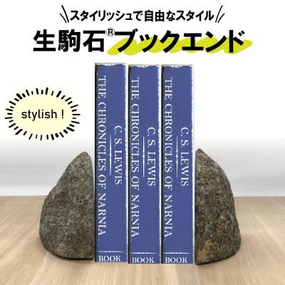 ふるさと納税 生駒市 生駒石(R) ブックエンド