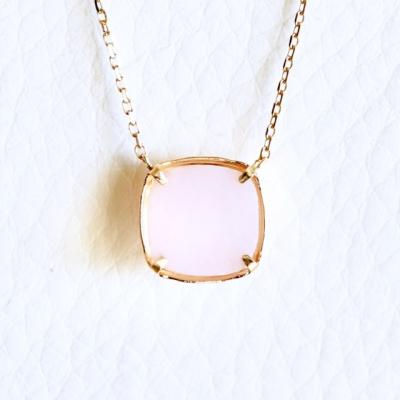 ふるさと納税 甲府市 【ジュエリー】K18 イエローゴールド ピンクオパールクォーツネックレス PNA-0361 |  | 02