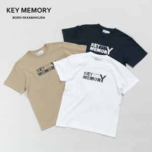 《0》【KEYMEMORY 鎌倉】フラワーロゴTシャツ BEIGE