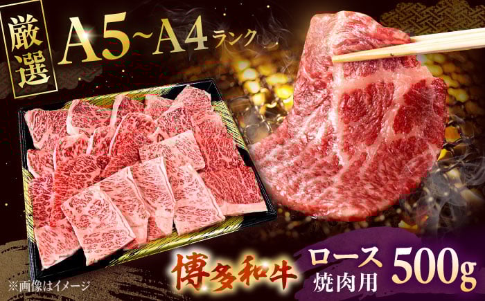 
            【数量限定 博多和牛】ロース 焼肉用 500g ▼ロース肉 肉 和牛 博多和牛 ヤキニク 焼肉 ロース 桂川町/株式会社チクゼンヤ [ADBZ045]
          