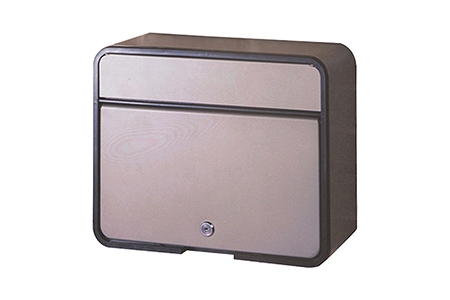 鍵付スチール郵便ポスト（郵便受け） チタングレー [グリーンライフ] 【015P013】