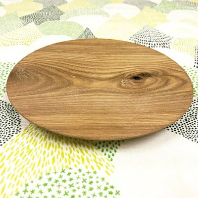 【ふるさと納税】十勝の樹々のうつわ 天然木製 パントレイ 18cm 工芸品 まな板 調理器具