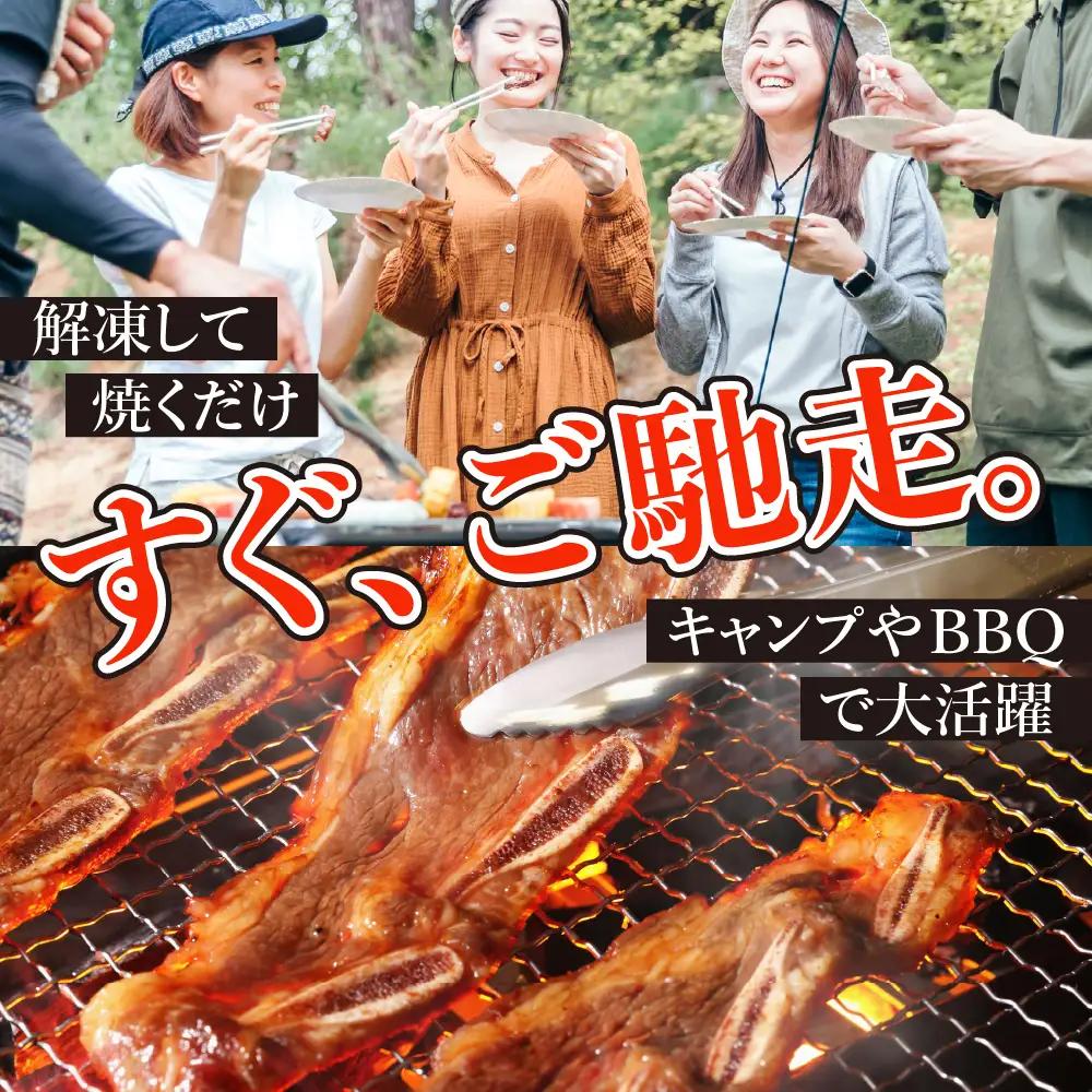 牛骨付きBBQ カルビ 大容量1kg 500g×2袋入 順次発送