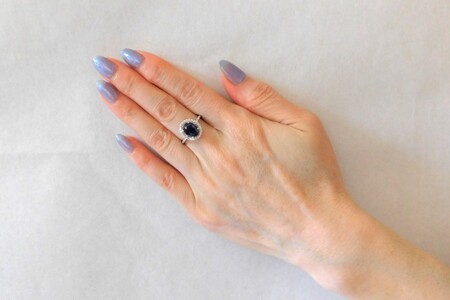 【ふるなび限定】【一点もの】Pt950　サファイア（2.011ct）ダイヤモンドリング　M27　K06159-H　FN-Limited-SP