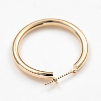 ふるさと納税 昭和町 K18　フープピアス　111835　　　　　　　太さ3.0mm ・直径30.0mm |  | 02