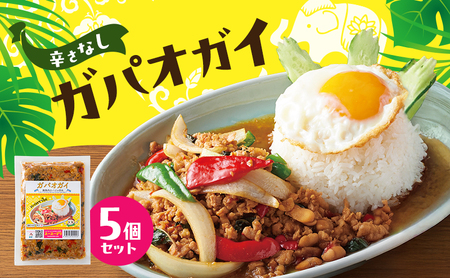 タイ料理 ガパオガイ 5個 辛さなしタイ料理