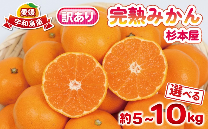 
            完熟みかん 訳あり 完熟 みかん 早生みかん 5kg 杉本屋 先行予約 完熟 温州みかん みかん ミカン mikan 早生 温州 蜜柑 みかん 果物 くだもの フルーツ 愛媛みかん 愛媛ミカン 愛媛蜜柑 宇和島みかん 訳アリ 柑橘 産地直送 数量限定 国産 愛媛 宇和島 B010-143004
          