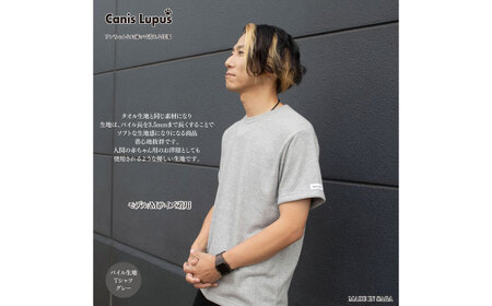 タオル地Tシャツ 杢グレー（S-XL） / Tシャツ 半袖 ユニセックス シンプル タオル地 パイル / 佐賀県 / Canis Lupus[41AAAN007]