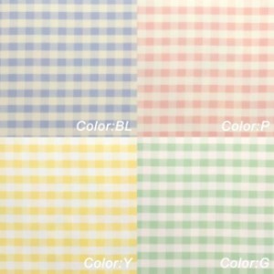 【ブルー×イエロー2枚組】タツクラフト ST ランチョン トレー L 39cm ミルキー チェック 