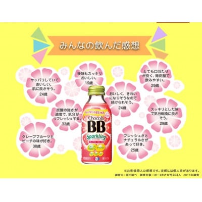 【毎月定期便】【12本】エーザイ チョコラBBスパークリング グレープフルーツ＆ピーチ味全12回