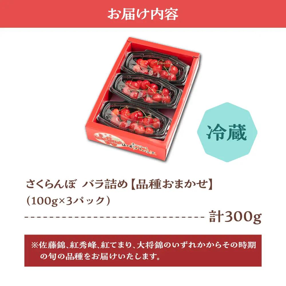 【先行予約】 令和9年産 さくらんぼ 300g 品種おまかせ さくらんぼ