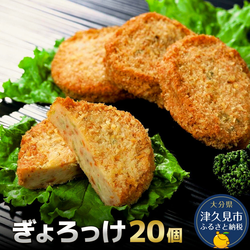【ふるさと納税】魚のすり身コロッケ（ぎょろっけ）×20個 コロッケ お惣菜 冷凍食品 練り物 揚げ物 揚げかまぼこ 魚肉 弁当おかず 大分県産 九州産 津久見市 国産 送料無料