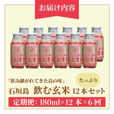 ふるさと納税 石垣市 【定期便】「飲み継がれてきた島の味」石垣島 飲む玄米12本セット×6回 |  | 03