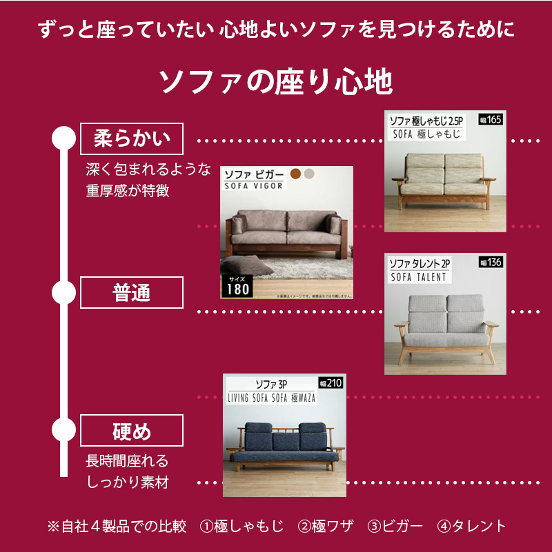 ソファ チェア 【開梱・設置】2.5Pソファ 極しゃもじ ソファ