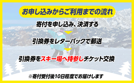 シーサイドバレースキー場 シーズン券 (こども) ※3歳以上～中学生《市民割価格》【新潟県 糸魚川市 シーサイドバレー スキー スノーボード チケット リフト券 引換券】