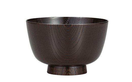 欅　切立汁椀　黒摺　3.6 山中漆器 伝統工芸 工芸品 木製 漆塗 国産 日本製 F6P-3286