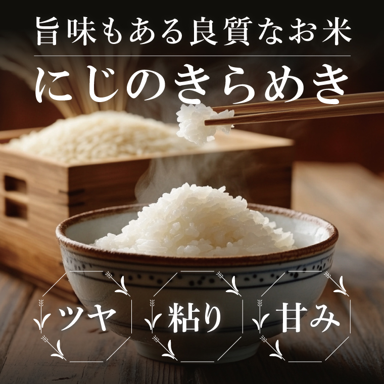 【3ヶ月定期便】茨城県産にじのきらめき　精米　15kg｜精米 定期便 お米 米 こめ コメ ごはん 白米 阿見町 茨城県 茨城県産 茨城県産米 安心 安全 送料無料 国産 人気 数量限定 高評価（85