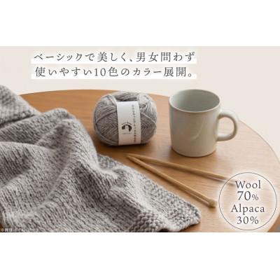 ふるさと納税 江南市 あみもねっと アルパカ天然色並太 3番色 10玉セット |  | 01