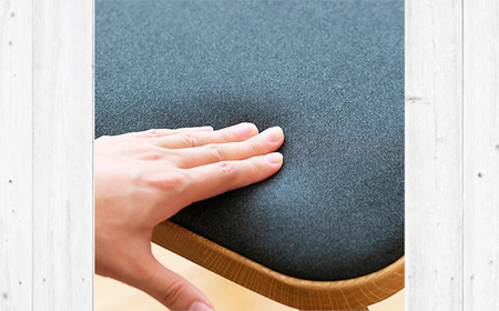 府中家具　COCCO Bench　チェリー　生地：チャコール No.1047-12