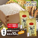 【ふるさと納税】 令和6年産 湯沢産コシヒカリ＜無洗米＞10kg(5kg×2袋) 南魚沼産 こしひかり 【期間限定 200g増量中！】