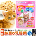 【ふるさと納税】間食用キャットフード 納豆×乳酸菌（猫用）1袋 ゆうパケット