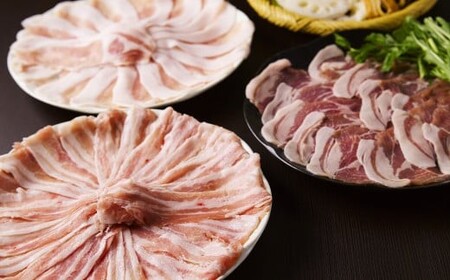 【佐助】豚骨 しゃぶしゃぶ セット 700ｇ／ロース バラ ウデ 冷蔵 国産 ポン酢付き 豚骨スープ付き お肉 肉 豚肉 食べ比べ 