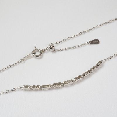 ふるさと納税 甲府市 Pt900 0.50ct　バゲット&ラウンドダイヤモンドラインネックレス　P2428 |  | 02