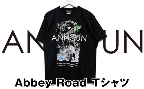 
            No.057 ［ANNOUN］Abbey Road Ｔシャツ ／ 服 アパレルブランド 絵画 アート コラボレーション アンノウン 福祉 就労支援 就労継続支援B型事業所 アトリエ・アンノウン 埼玉県
          