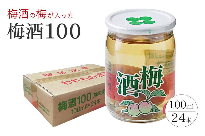 ワンカップ 梅酒100ml（梅酒90ml、梅実10ml） ×24本