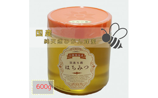 
【数量限定】純天然みかんのハチミツ ６００ｇ _b-355
