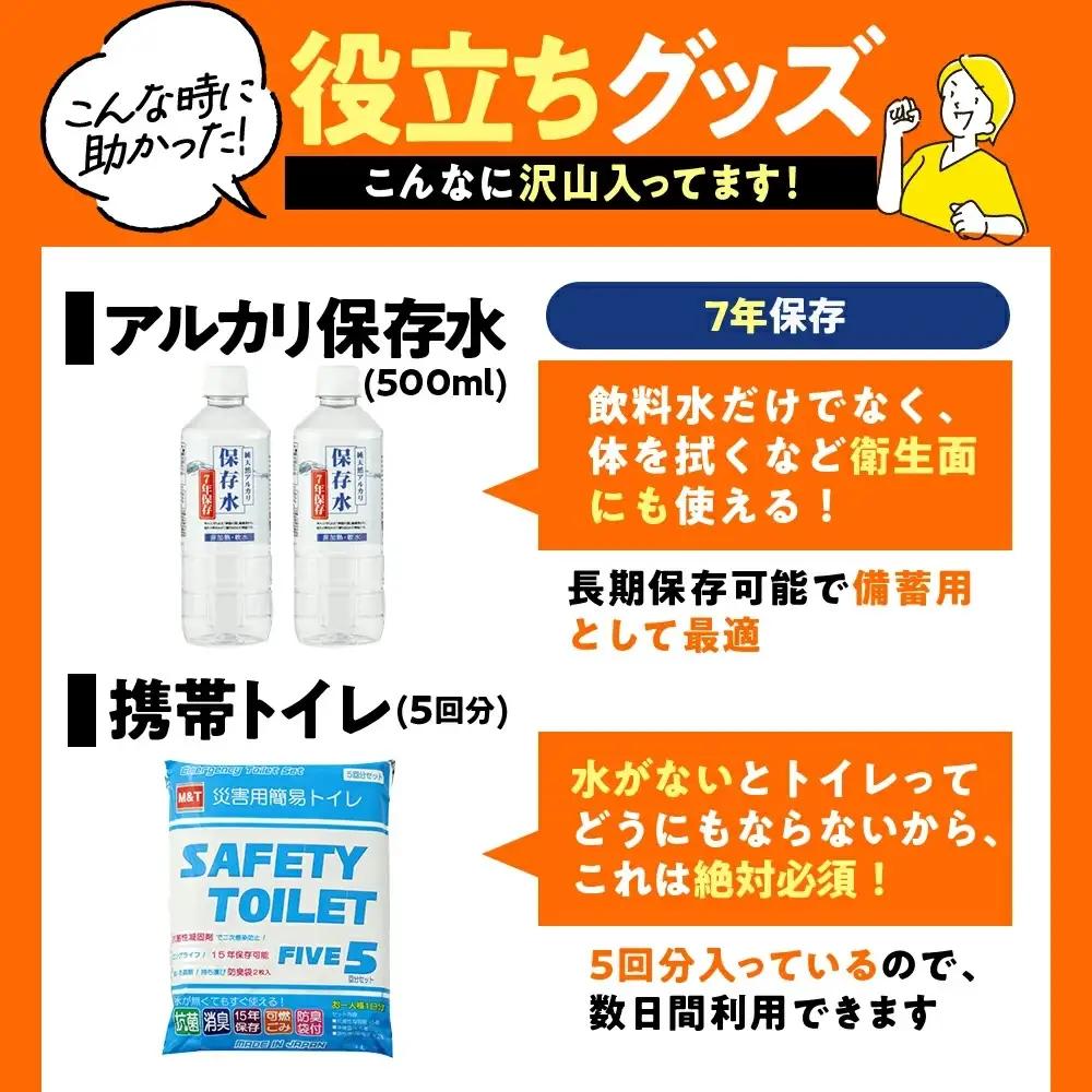【認定防災士厳選】＼総販売数51万セット突破！／緊急防災３４点セット / 防災セット 防災 防災リュック 防災グッズ 災害時 避難 防災グッズ 備え 大雨 洪水 台風 災害 避難 / 小浜市 / 岸田