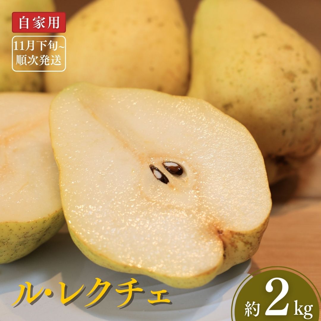 【ふるさと納税】【2025年産先行予約】 ル・レクチェ2kg 自家用 [11月下旬から順次発送予定] 令和7年度 新潟県三条市産 [しなのがわジューシーファーム] 洋梨の貴婦人 新潟県産 洋梨 【010S687】