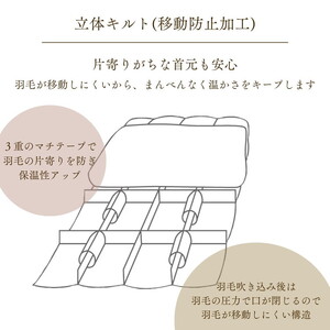 羽毛布団 アイダーダウン95% 合掛け布団 ダブル モナク