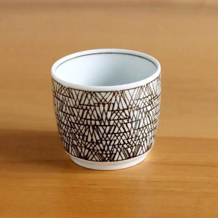 【白山陶器】【グラフ】湯のみ猪口 3色セット【波佐見焼】[TA169]