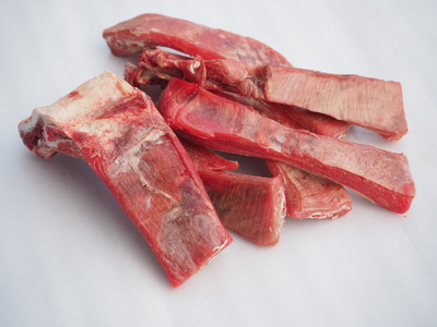 鹿の手づくり食ミニE 肉・骨付きアバラ2種 〈丹波市産〉 鹿肉 ペットフード