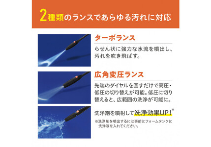 高圧洗浄機FBN-702-Dオレンジ アイリスオーヤマ