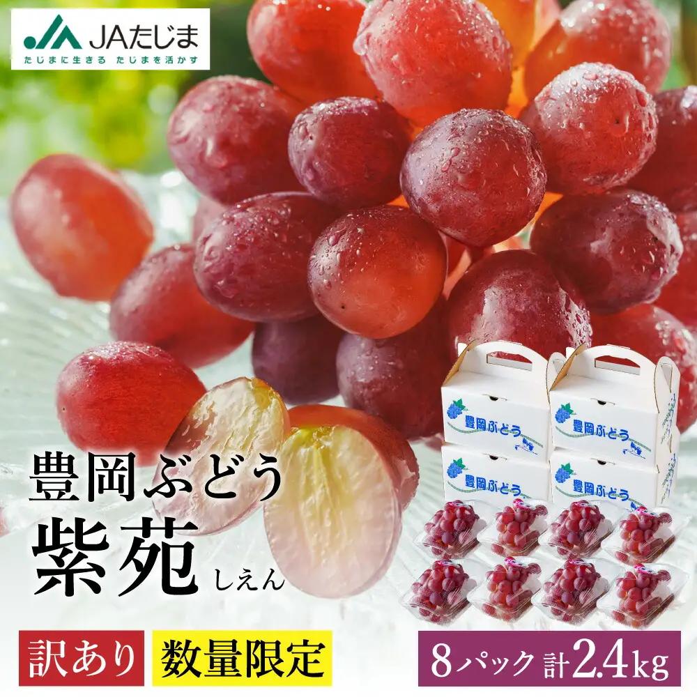 紫苑（しえん）豊岡ぶどう 訳あり 約300g×8パック【2026年先行予約・数量限定】