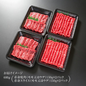 飛騨牛 赤身（スライス・焼肉） 600g（150g×各2パック ） 冷凍真空パック | 肉 お肉 焼肉 焼き肉 やきにく すき焼き すきやき しゃぶしゃぶ 黒毛和牛 和牛 個包装 小分け 人気 おすす