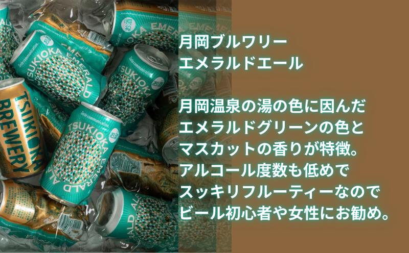 月岡ブルワリー エメラルドエール 350ml 6缶 クラフトビール ビール 地ビール ギフト プレゼント 女性 初心者 入門 アルコール低め 度数 低め 新潟県 新発田市 shinbo012