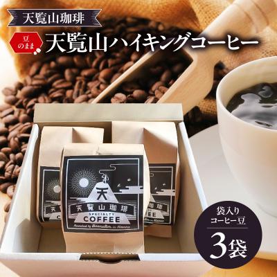 ふるさと納税 飯能市 【豆のまま】天覧山ハイキングコーヒー袋入り≪ ビターブレンド3袋≫