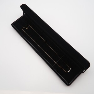 K18 0.1ct ダイヤモンド アーチペンダントネックレス　FHH-019833