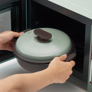 Toffy 電子レンジ用グリル鍋K-MW4　カラー：ピュアホワイト【kt072-002-2】電子ﾚﾝｼﾞ 料理 ｸﾞﾘﾙ調理 簡単 手軽 ふっ素樹脂加工