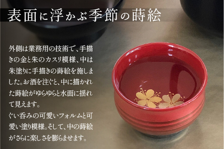 つぼみ ぐい呑み 四季コレクション もみじ