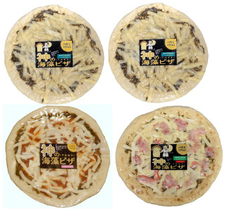 神の海藻ピザセット(計4枚×3種)境港 ピッツァ チーズ イカ カニ 惣菜 詰め合わせ 詰合せ お酒のお供冷凍【sm-AV002】【元気亭ぐるーぷ】