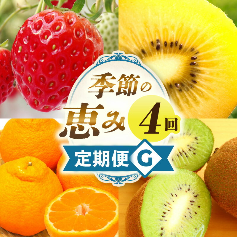【ふるさと納税】季節の恵み4回定期便G 果物 フルーツ 青果 青果物 デザート スイーツ 果実 旬 季節 旬の果物 季節の果物 生鮮食品 生鮮 贈答 贈り物 ギフト プレゼント おすそ分け お祝い 内祝い ご褒美 人気 グルメ お取り寄せ 特産品 特産 国産 香川県 三木町 送料無料