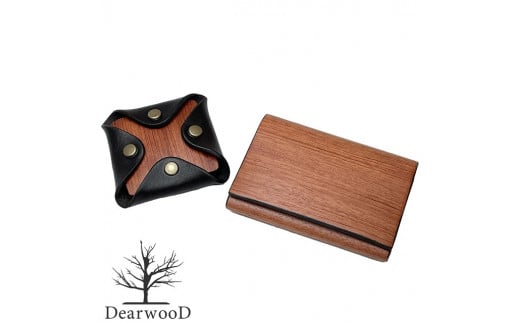 
DearwooD Card Case ＆ Coin Case(ブラック)
