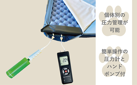 【ペット用品 犬】犬用床ずれ防止エアマット PETOA-ペトア- (中型犬用) ブルー 寝たきりのワンちゃん向け