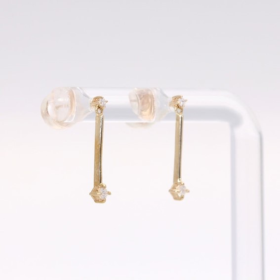 【ふるさと納税】AQ-299　LB-67　KeriA K10　ラボグロウン　ダイヤモンド　ピアス　アクセサリー　ジュエリー　プレゼント　スタッド
