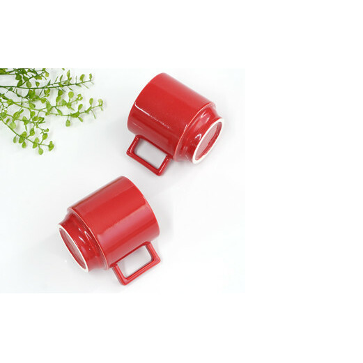 有田焼 世界一つよいマグカップ ～エヌ・マグ～ レッド 2個 セット 匠 Takumi 強化磁器 割れにくい スタッキング スタイリッシュ ギフト プレゼント 赤 A11-67_イメージ4